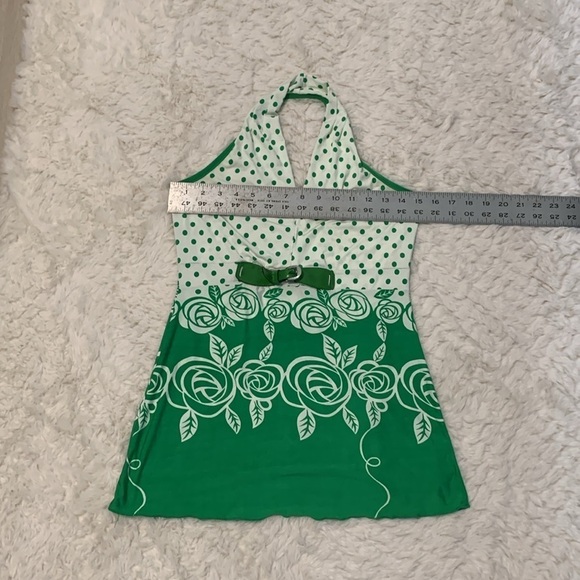 Vintage Vanilla Ice Polka Dot and Floral Halter - Picture 5 of 6